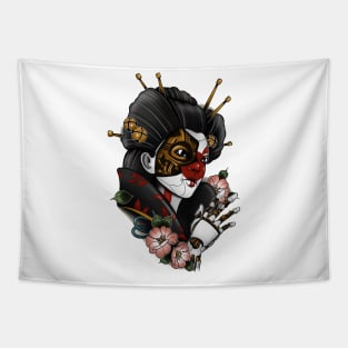 robot geisha Tapestry