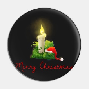 Merry Christmas Dragon Pin