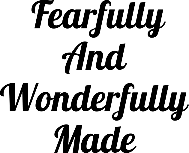 Fearfully And Wonderfully Made Kids T-Shirt by Prayingwarrior