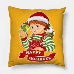 Child's Play - Happy Holidays - Chucky Pillow