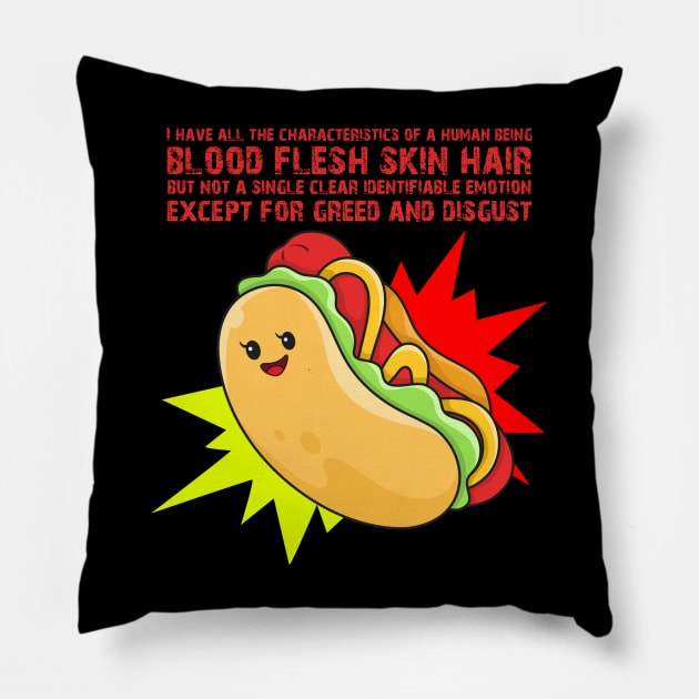 Patrick ATE-men Pillow by Bob Rose