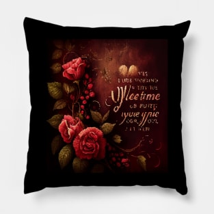 love valentines day quotes Pillow