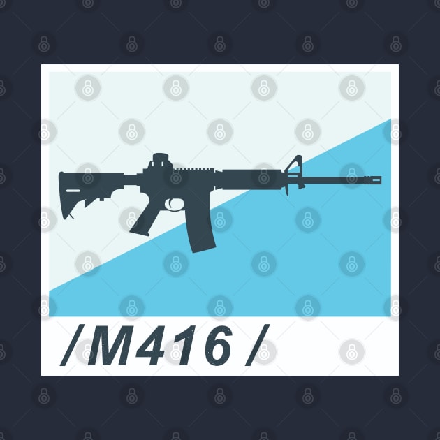 M416 Machine Gun by kim.id