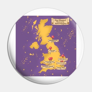 Most Haunted Places of the United Kingdom map Pin