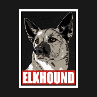 Elkhound Hope Poster T-Shirt