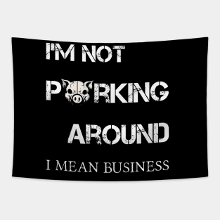 Motivational Grunge Pig Tapestry