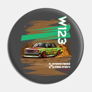 Vintage car W123 Pin