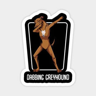 Sighthound - Dabbing Dab Funny Greyhound Dog Lover Magnet