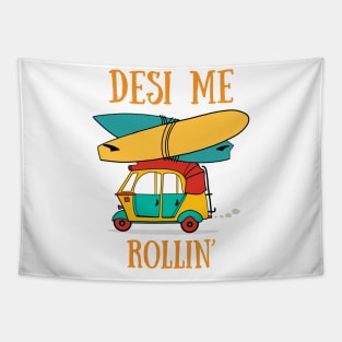 Desi me Rollin l Auto Rickshaw Tapestry