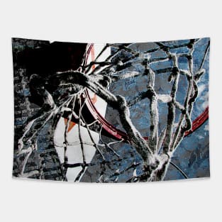 Basketball art print swoosh 43- Takumipark basketball artwork Tapestry