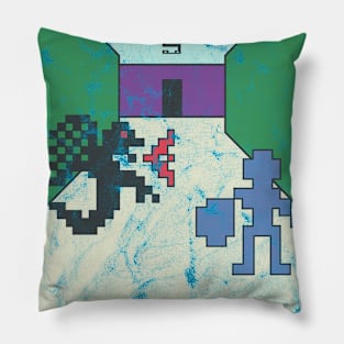 Tunnels of Doom - Manual Art, Distressed Pillow