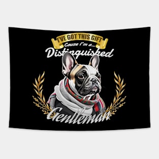 The Distinguished French Bulldog Gentleman Tapestry