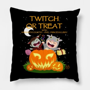 Twitch or Treat (Dark Design) PrincessCubby & MrDaddyCountryTV Pillow