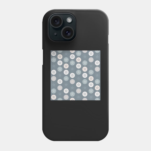 Sand Dollar Dots Ocean Dusk Grey Phone Case by MSBoydston