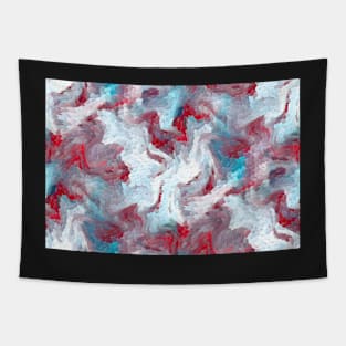 Abstract In Red, White And Blue Tapestry
