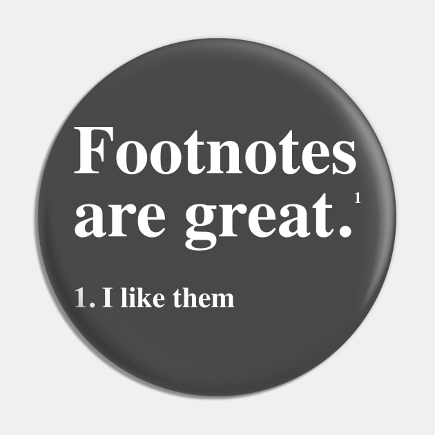 Footnotes are great. I like them. Pin by Portals