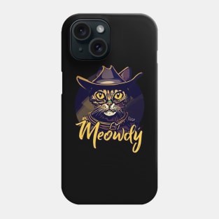 Cool Meowdy Cowboy Cat Phone Case