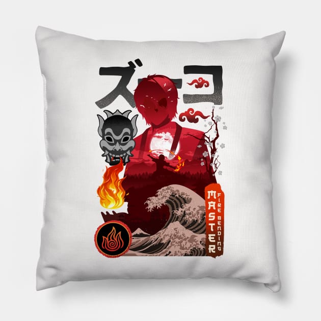 Master Fire Bending Pillow by Hirolabs