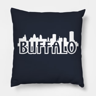 Buffalo New York Skyline Pillow