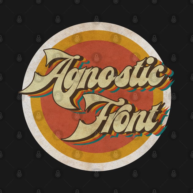 circle vintage Agnostic Front by KewanAlasStore