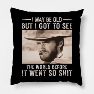 I May Be Old But Got To See The World Before It Went So Shit Pillow