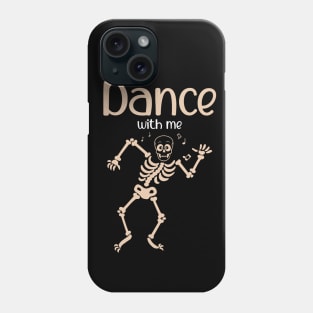 halloween dancing skeleton Phone Case