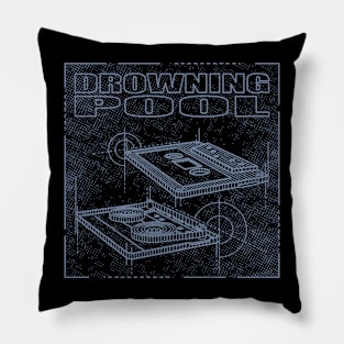 Drowning Pool Technical Drawing Pillow