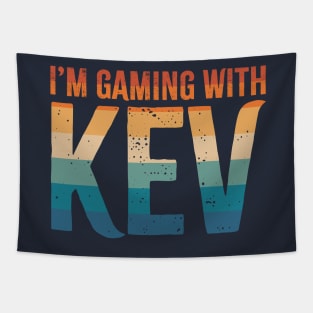 I'm Gaming with Kev Classic Retro Sunset Tapestry