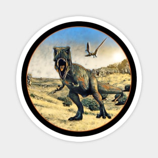 The Tyrannosaurus Rex in old time Magnet