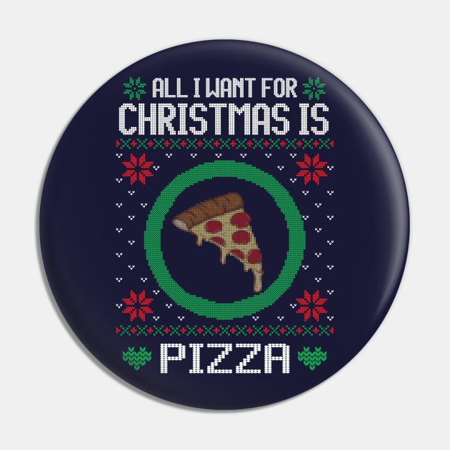 All I Want For Christmas Is Pizza Pin by Luve