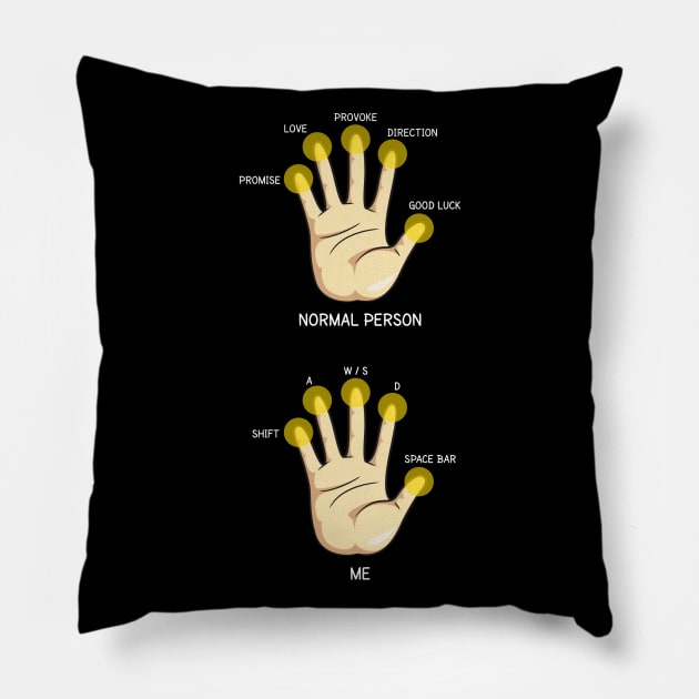 Gamer Hand Pillow by Printadorable