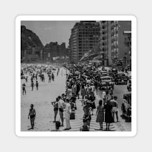 Copacabana Rio Brazil 1940s Magnet