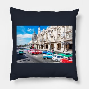 National Theater de la Habana in Havana, Cuba Pillow