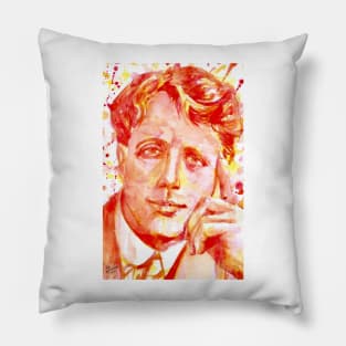 ROBERT FROST  watercolor portrait .1 Pillow