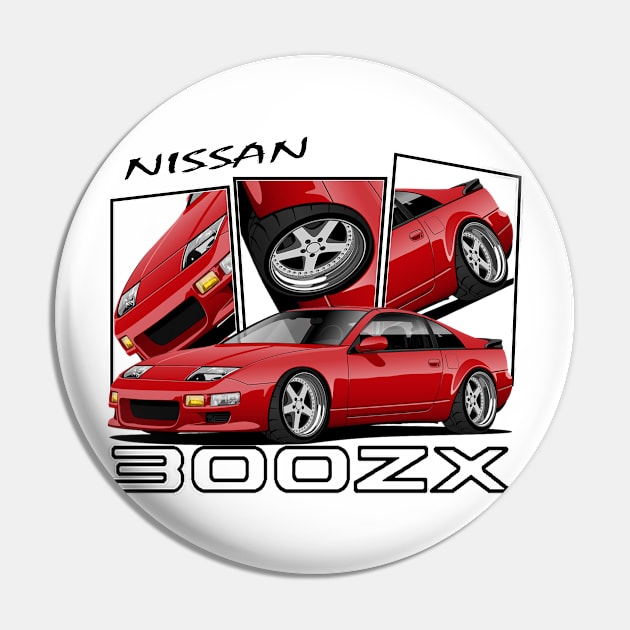 Nissan 300ZX, JDM Car Pin by T-JD