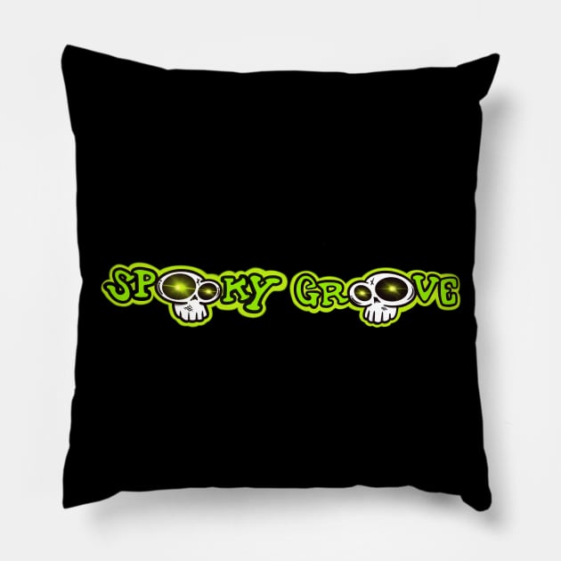 Spooky Groove by MAGGOTTWAGON Pillow by maggottwagon