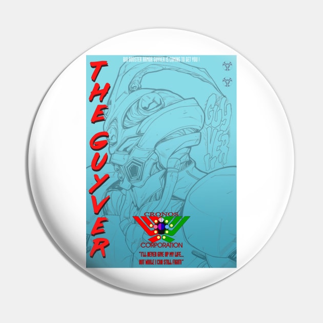 The Guyver minimalist artwork Pin by retromegahero