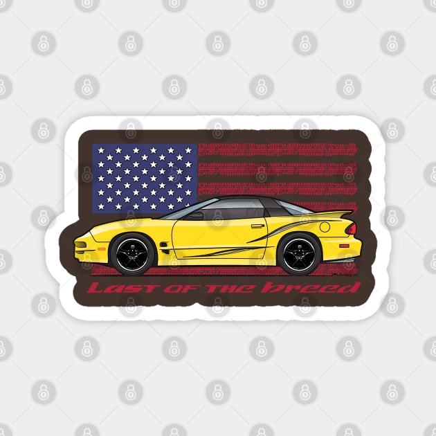 USA - Last of the breed-yellow Magnet by JRCustoms44