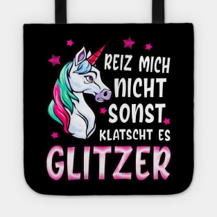 Reiz mich nicht Einhorn lustiges Frauen Geschenke Tote