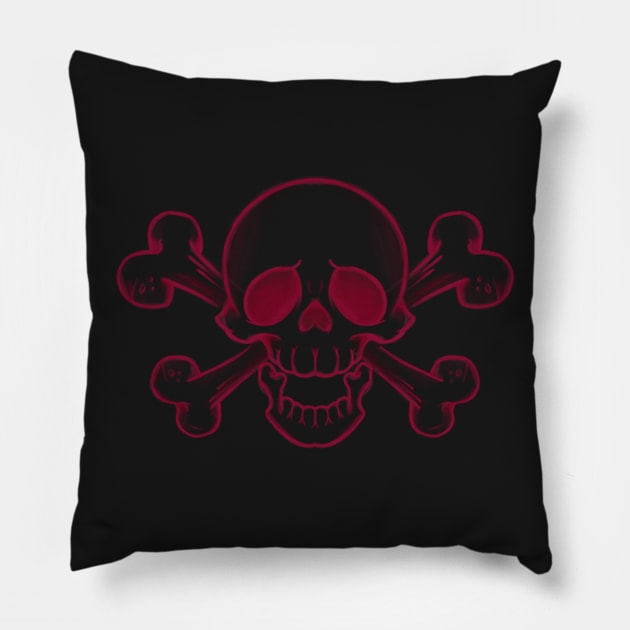 Skullybones Pillow by InkyMcStapleface