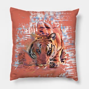 God Angry Tiger Pillow