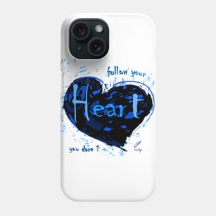 HEART FOLLOW B/W Phone Case