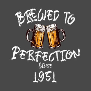 Brewed to Perfection, Personalized Birth Year T-shirt, Birthday Custom Shirt, Birthday Gift, Tee T-Shirt