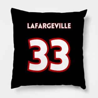 LaFargeville #33 Jersey Logo Pillow