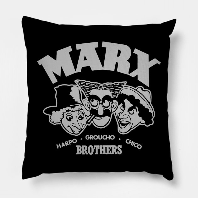 Mod.5 Groucho Chico Harpo Marx Brothers Pillow by parashop