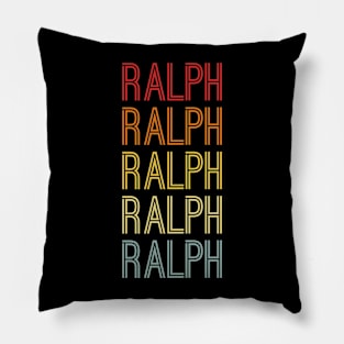 Ralph Name Vintage Retro Pattern Pillow