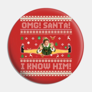 OMG! SANTA! - I know him! - ELF 2003 Pin