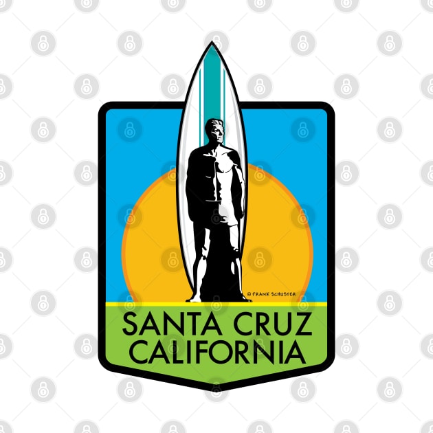 Santa Cruz Logo Surfer Statue by PauHanaDesign