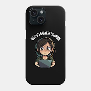 World's Okayest Engineer v4 (round) Phone Case