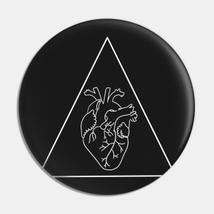 Heart triangle medicine Pin